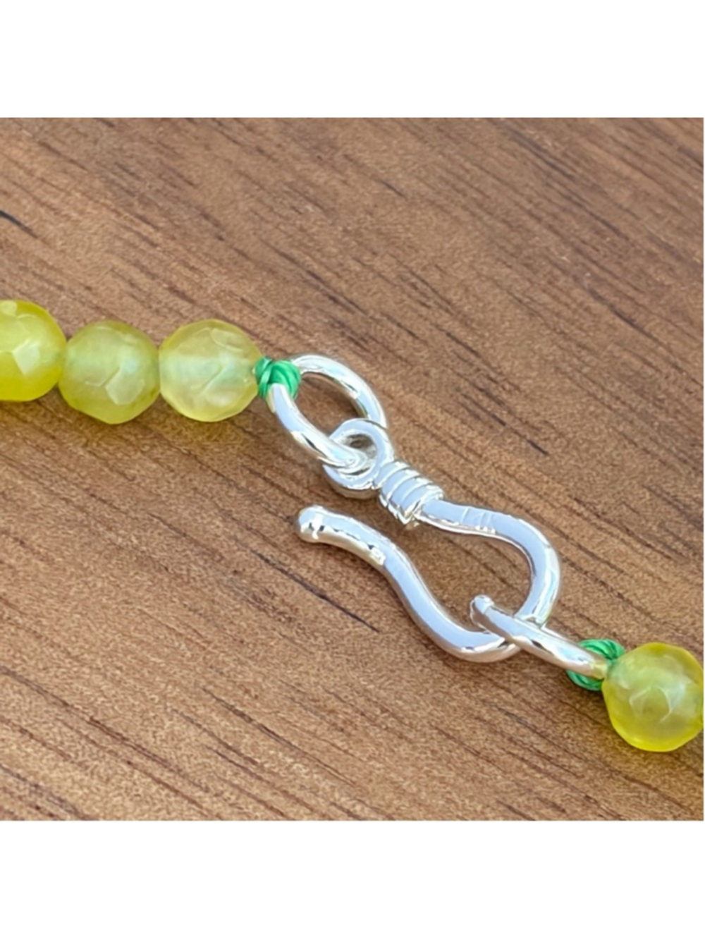 Green Opal & Tiger's Eye Pendant Necklace Southwest Boho 925 Sterling Silver New - Picture 6 of 8